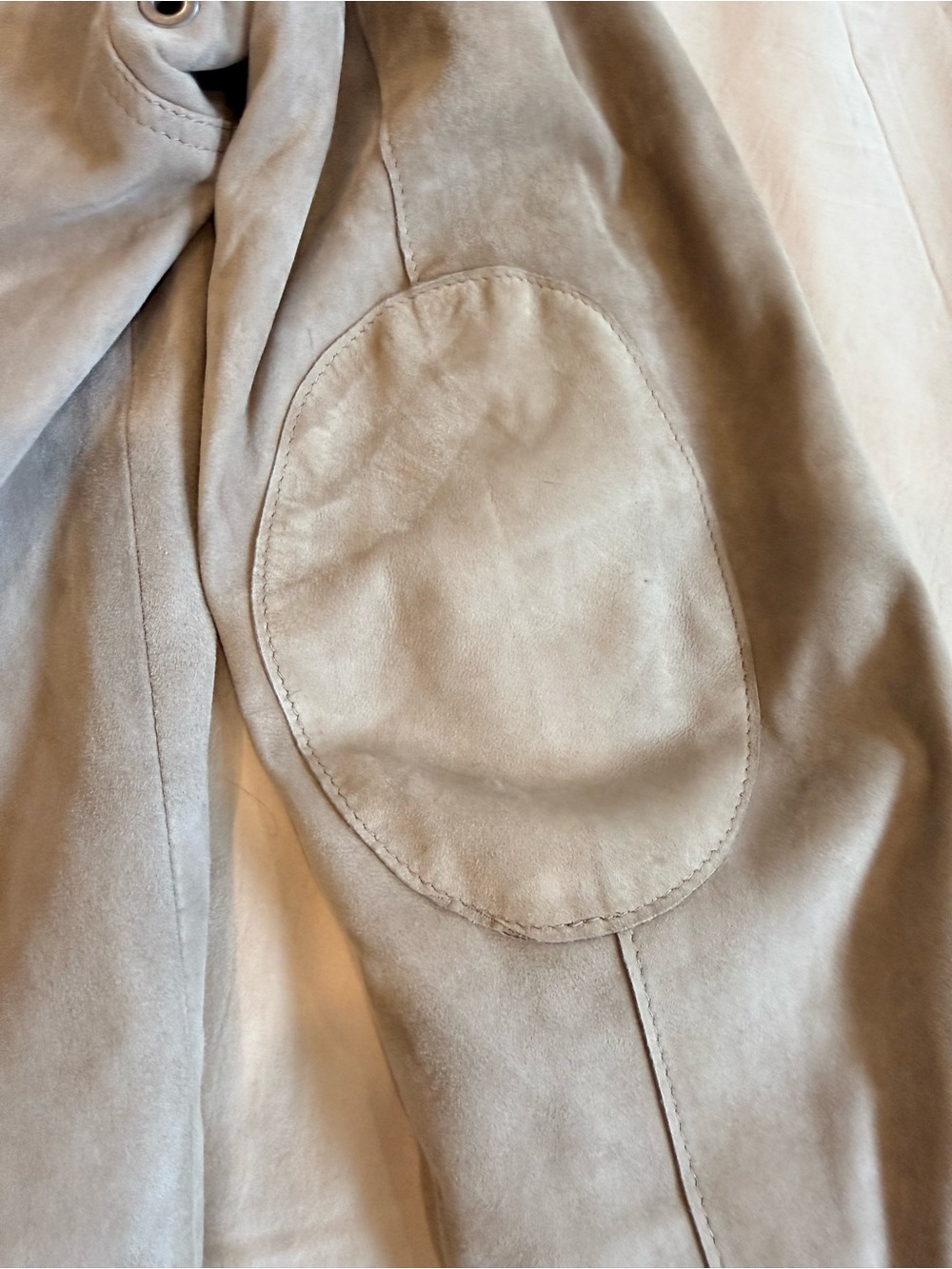 Burberry Taupe Suede Button-Front Jacket - Picture 14 of 16